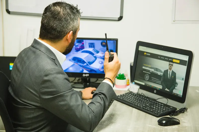 Monitoreo en el centro de control de KARPE Seguridad Privada